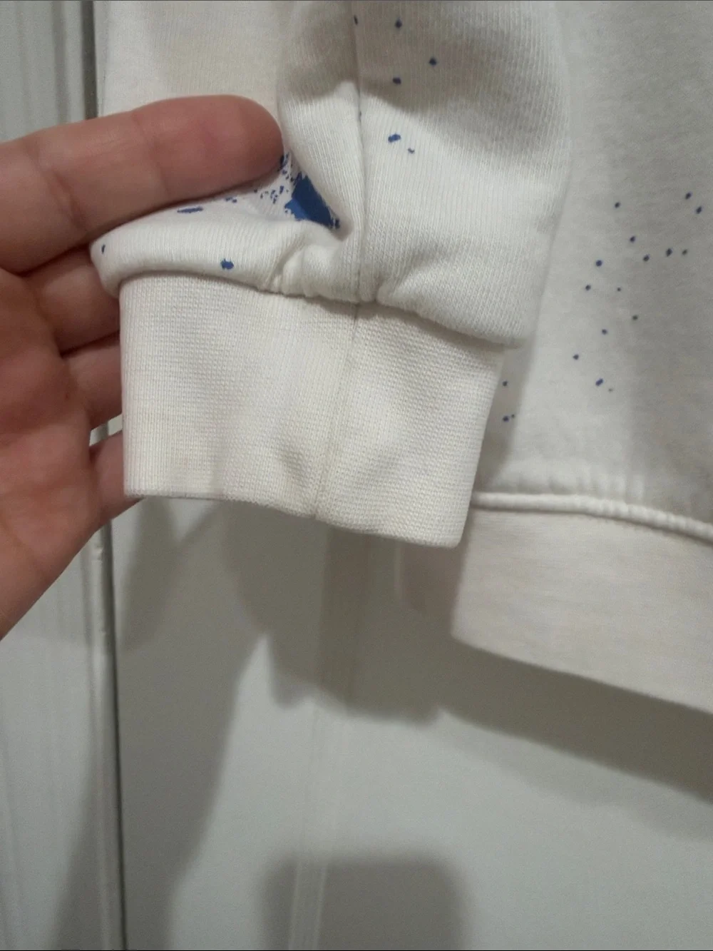 Ralph Lauren White Polo Bear Paint-Splatter Hoodie for Kids